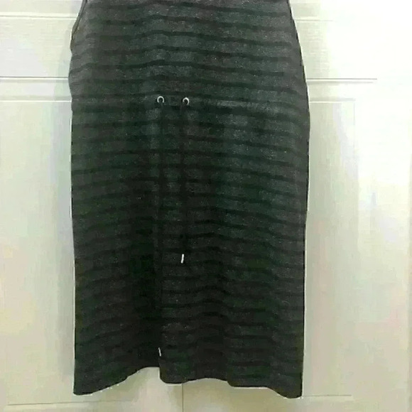 Cheap Monday  Draw Dress Striped Drawstring Linen Blend Comfort Fit - Picture 4 of 9